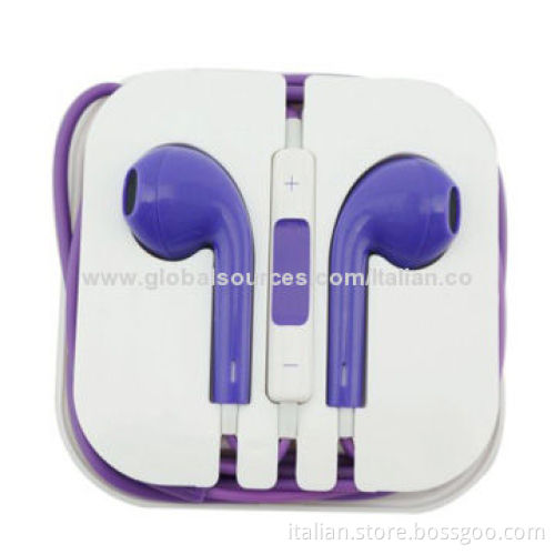 OEM in-ear earphones for iPhone 5 5s with mic and volume controlNew